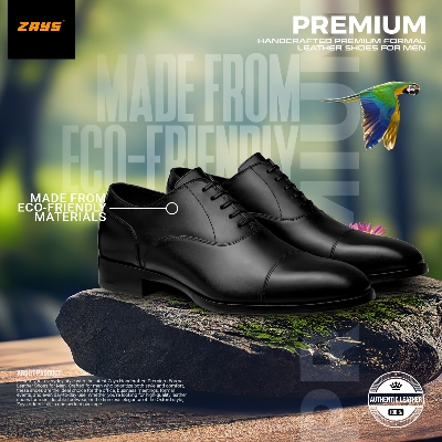 Picture of Zays Handcrafted Premium Formal Leather Shoes for Men – High Quality, Comfortable, Durable Office & Business Footwear | Oxford Styles | New 2024 Collection for Everyday Use