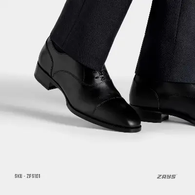 Picture of Zays Handcrafted Premium Formal Leather Shoes for Men – High Quality, Comfortable, Durable Office & Business Footwear | Oxford Styles | New 2024 Collection for Everyday Use