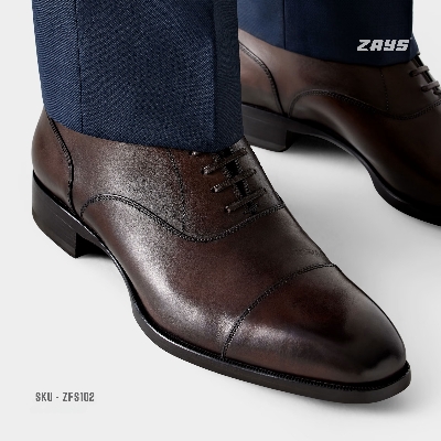Picture of Zays Handcrafted Premium Formal Leather Shoes for Men – High Quality, Comfortable, Durable Office & Business Footwear | Oxford Styles | New 2024 Collection for Everyday Use