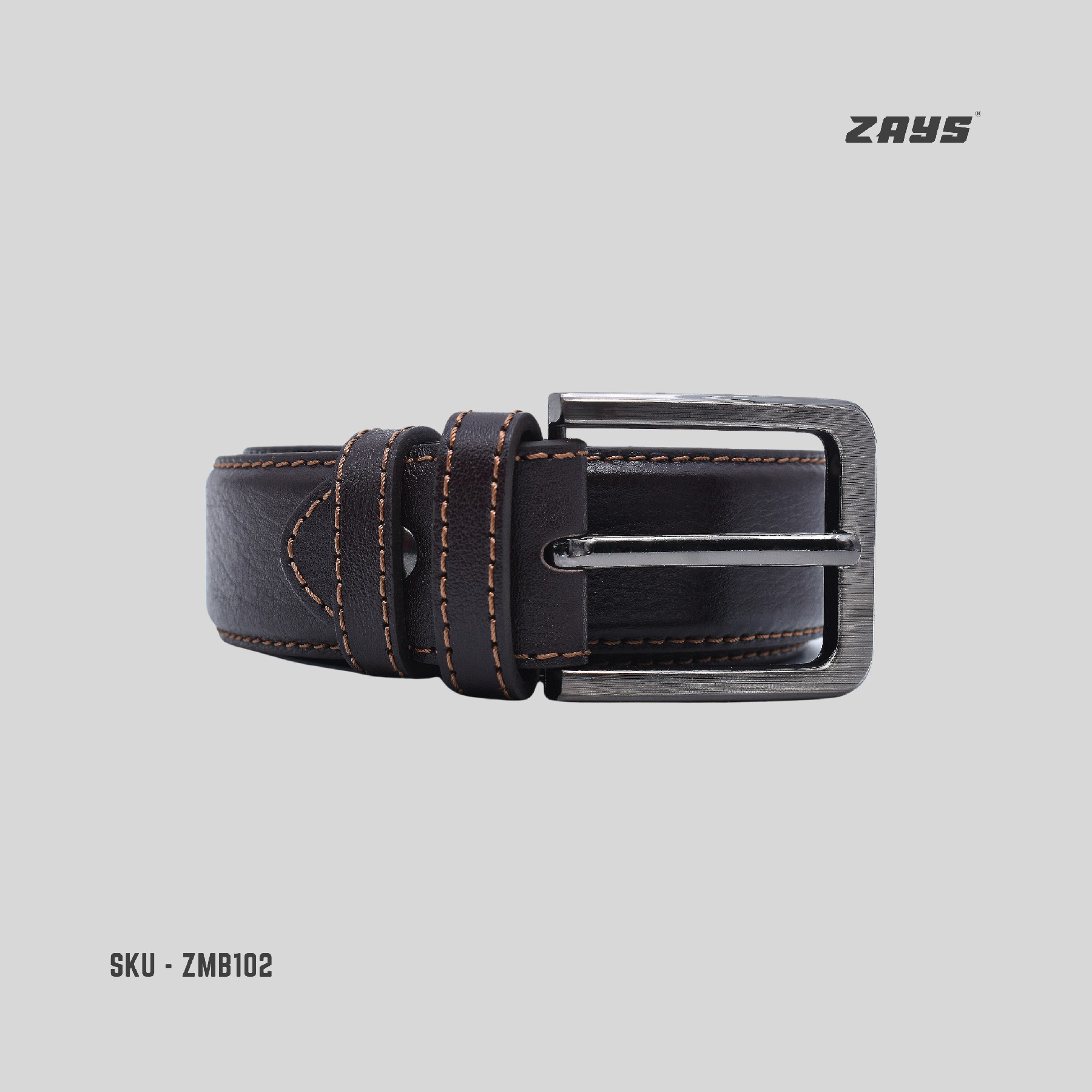 Picture of Zays Oversized Genuine Leather Belt for Men Durable & Adjustable Plus Size Belt (50"-70")Perfect for Larger Waist Sizes 40" and Above