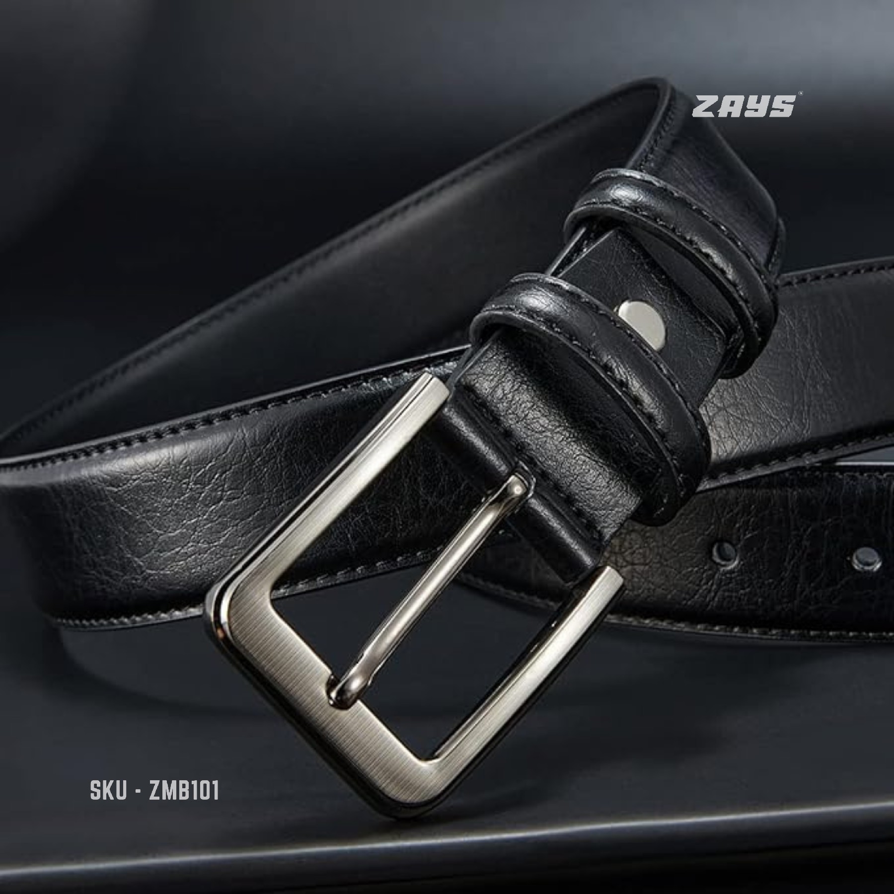 Picture of Zays Oversized Genuine Leather Belt for Men Durable & Adjustable Plus Size Belt (50"-70")Perfect for Larger Waist Sizes 40" and Above