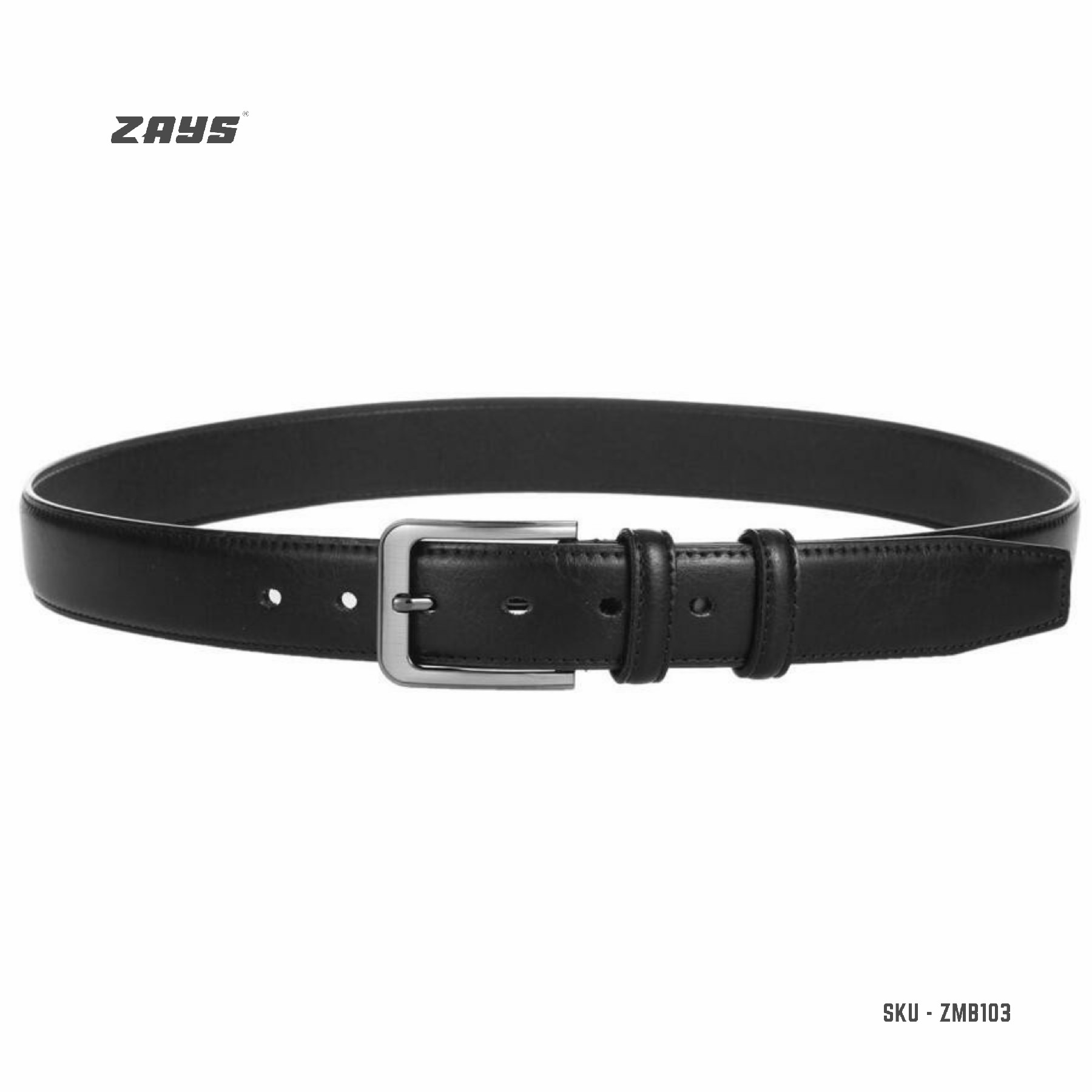 Picture of Zays Handcrafted Genuine Leather Belt for Men – Premium, Durable, Stylish & Adjustable | Best Leather Belt for Formal and Casual Wear in Bangladesh (Exclusive on Daraz)