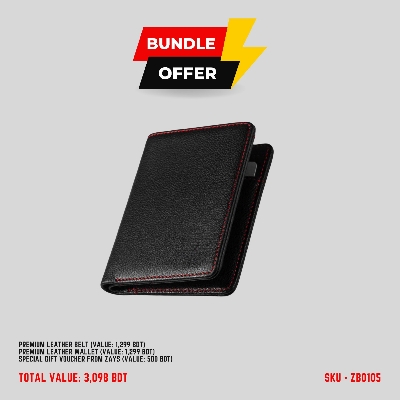 Picture of ZAYS Special Bundle: Premium Leather Belt, Wallet & Exclusive 500 TK Gift Voucher | Limited Time Deal & Stock | Huge Savings on Quality Leather Accessories