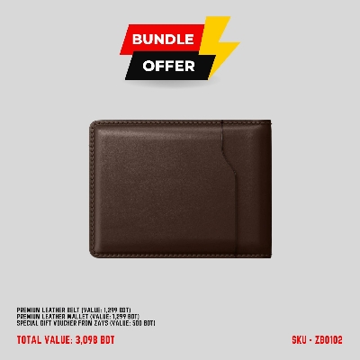 Picture of ZAYS Special Bundle: Premium Leather Belt, Wallet & Exclusive 500 TK Gift Voucher Huge Savings on Quality Leather Accessories