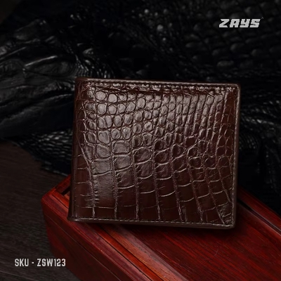 Picture of ZAYS Premium Handcrafted Crocodile Embossed Leather Bifold Wallet for Men And Women Best Quality in Bangladesh