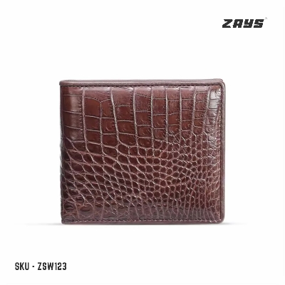 Picture of ZAYS Premium Handcrafted Crocodile Embossed Leather Bifold Wallet for Men And Women Best Quality in Bangladesh