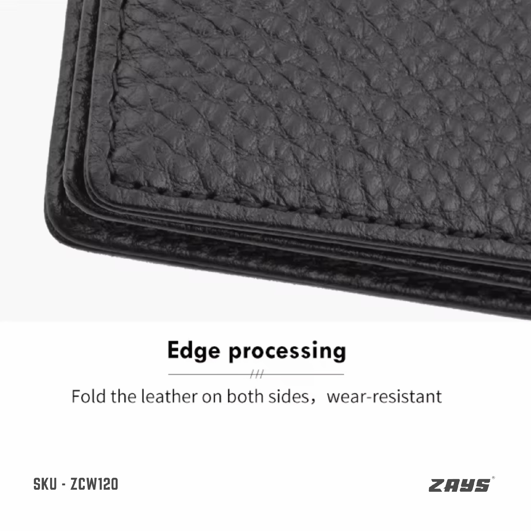 Picture of Zays Premium Leather Super Slim Card Holder Mini Wallet Handcrafted Durable Stylish Compact Wallet for Men And Women (Chocolate)