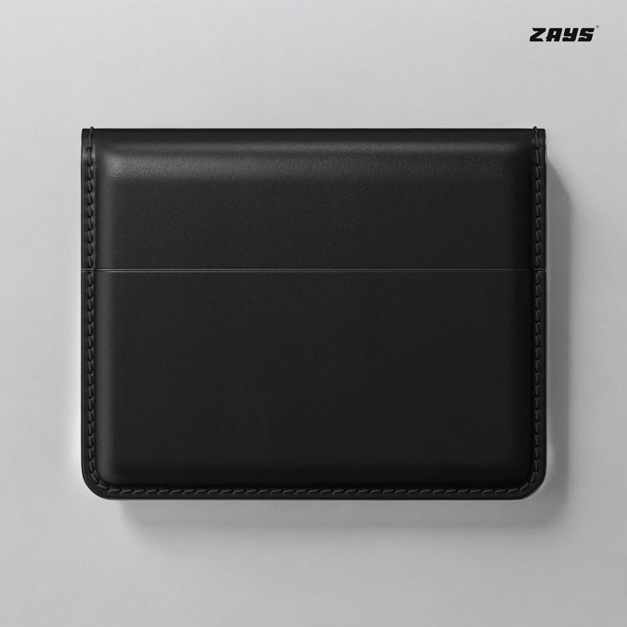 Picture of Zays Premium Leather Super Slim Card Holder Mini Wallet Handcrafted Durable Stylish Compact Wallet for Men And Women | Credit And Debit Card Holder Slim Wallet for Travel And Everyday Use (Black)