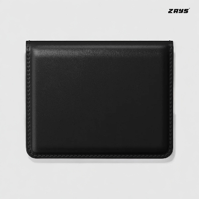 Picture of Zays Premium Leather Super Slim Card Holder Mini Wallet Handcrafted Durable Stylish Compact Wallet for Men And Women | Credit And Debit Card Holder Slim Wallet for Travel And Everyday Use (Black)