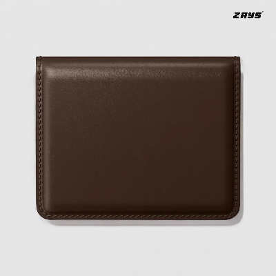 Picture of Zays Premium Leather Super Slim Card Holder Mini Wallet Handcrafted Durable Stylish Compact Wallet for Men And Women (Black)