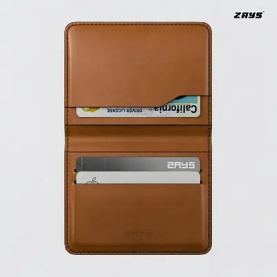 Picture of Zays Premium Leather Super Slim Card Holder Mini Wallet Handcrafted Durable Stylish Compact Wallet for Men And Women | Credit And Debit Card Holder Slim Wallet for Travel And Everyday Use