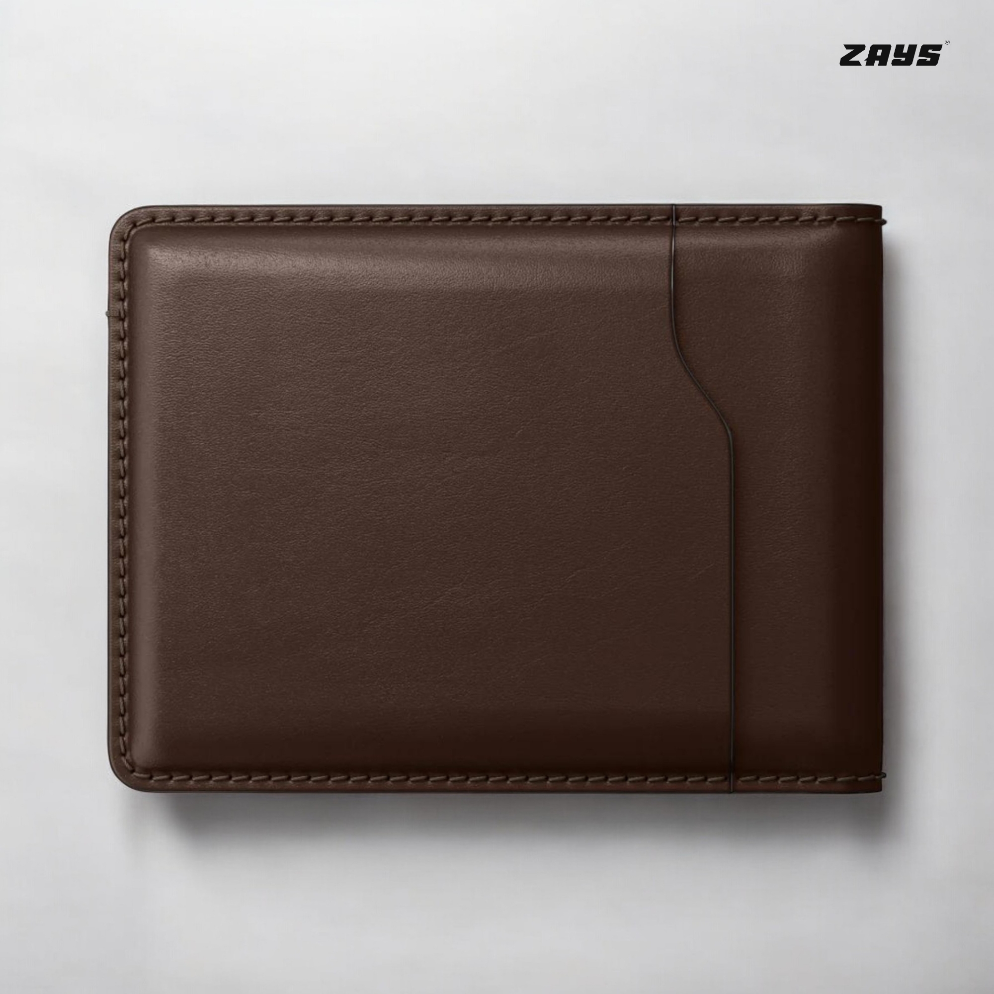 Picture of Zays Handcrafted Premium Leather Bifold Wallet – Slim, Durable & Stylish Short Wallet for Men & Women – Top-Grain Leather, Compact & Lightweight (Chocolate)