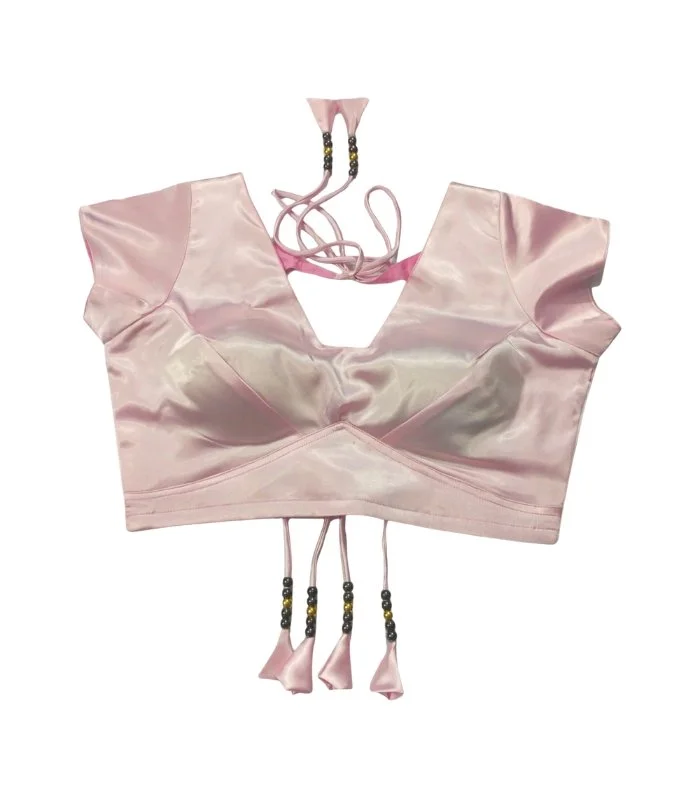 Picture of New Pink Color Princess Cut Backless Blouse For Women