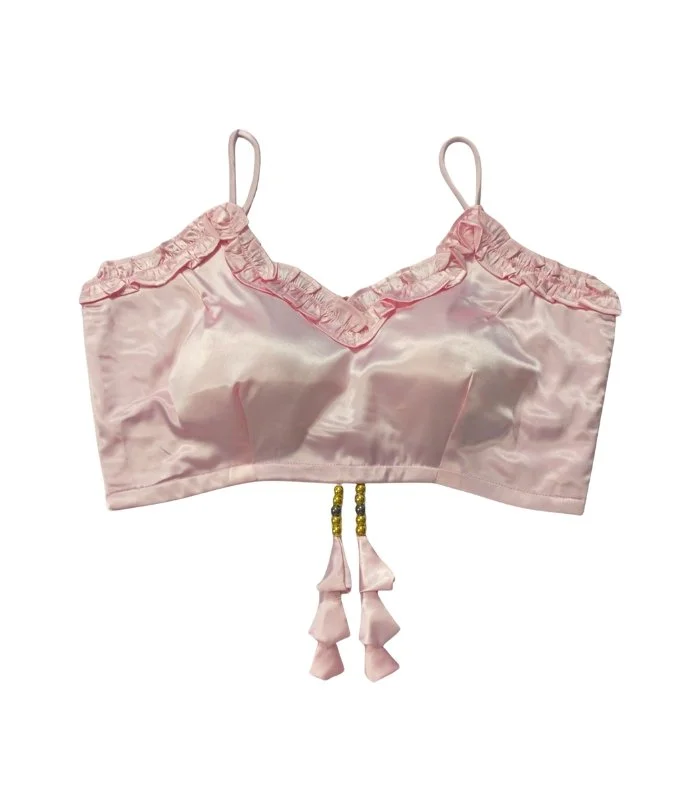 Picture of New Design Light Pink Color Color Sleeveless Blouse For Women