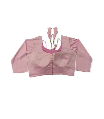 Picture of Light Pink Color Three Quarter Blouse For Women