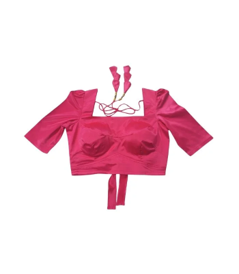 Picture of Half Quarter Hata Pink color Blouse For Women