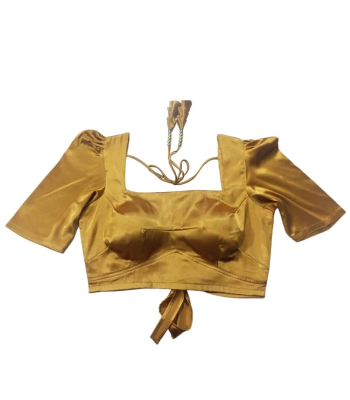 Picture of Half Quarter Hata silk Golden Blouse For Women