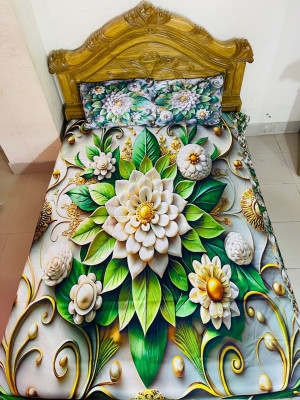 Buy China Premium 3D Design Bed Sheet  at Best Price In Bangladesh
