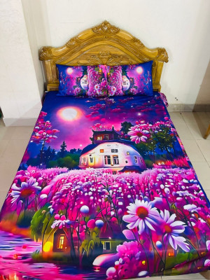 Buy China Premium 3D Design Bed Sheet  at Best Price In Bangladesh