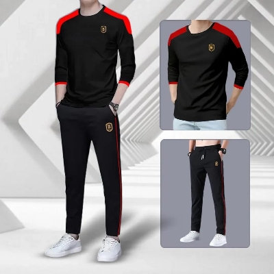 Buy New full Sleeves T-Shirt & Full Trouser Combo (Set) for Man Online Best Price In Bangladesh