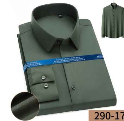 Picture of Quality New Long Sleeve Men's Social Shirt Formal Regular Fit Pocket