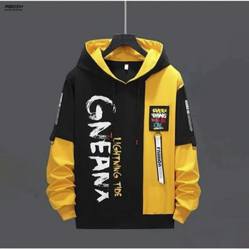 Picture of Stylish Long Sleeve Hoodie for Men - Comfortable and On-Trend