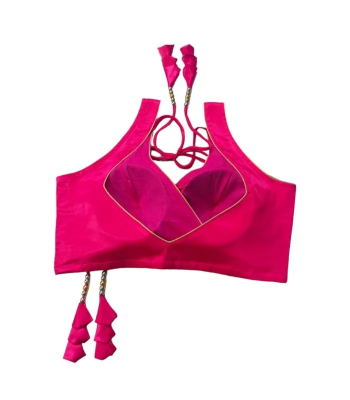 Picture of Hot Pink Princess cut Blouse for Women
