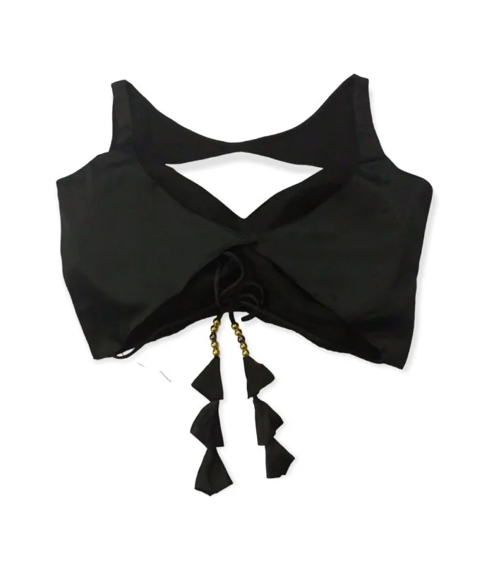 Picture of Black Color Sleeveless Blouse For Women