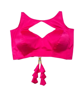 Picture of Hot Pink Sleeveless Blouse For Women