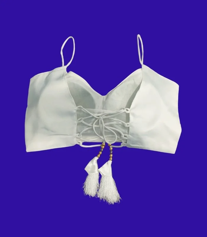 Picture of White Color Sleeveless Blouse For Women