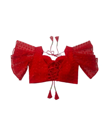 Picture of Red Color Modern Blouse For Women
