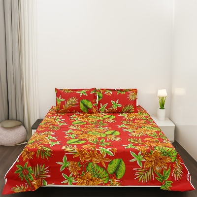 Buy Double Bed Sheet with Two Pillow Covers at best price in Bangladesh