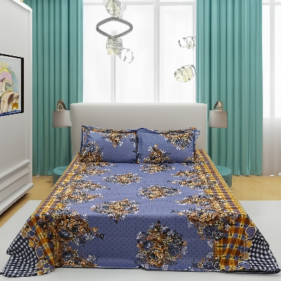 Buy Double Bed Sheet with Two Pillow Covers at best price in Bangladesh