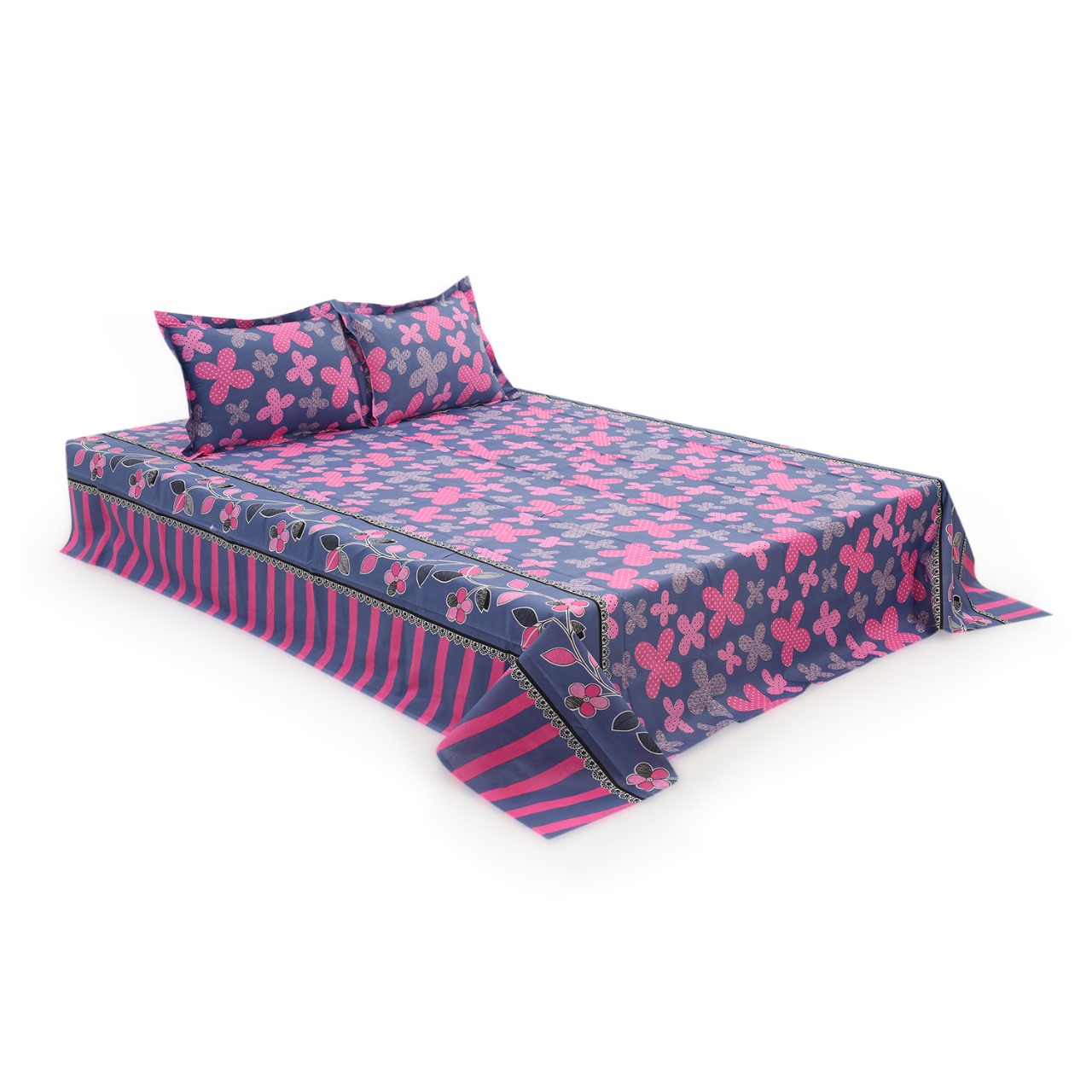 Buy Double Bed Sheet with Two Pillow Covers at best price in Bangladesh