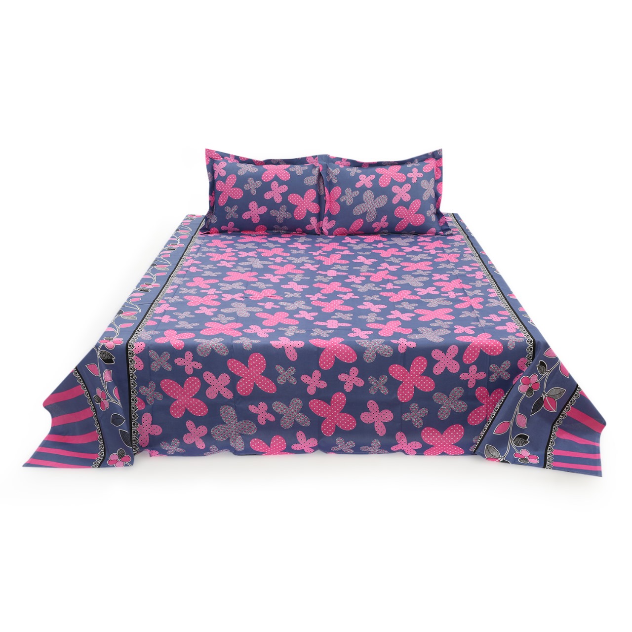 Buy Double Bed Sheet with Two Pillow Covers at best price in Bangladesh