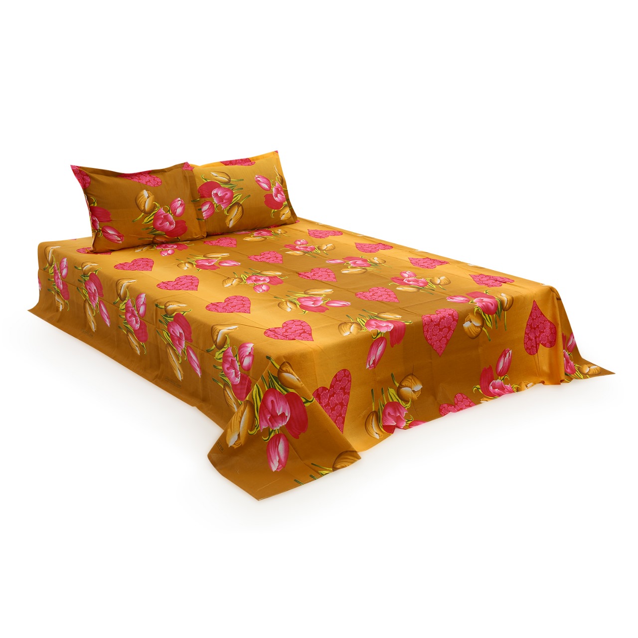 Buy Double Bed Sheet with Two Pillow Covers at best price in Bangladesh