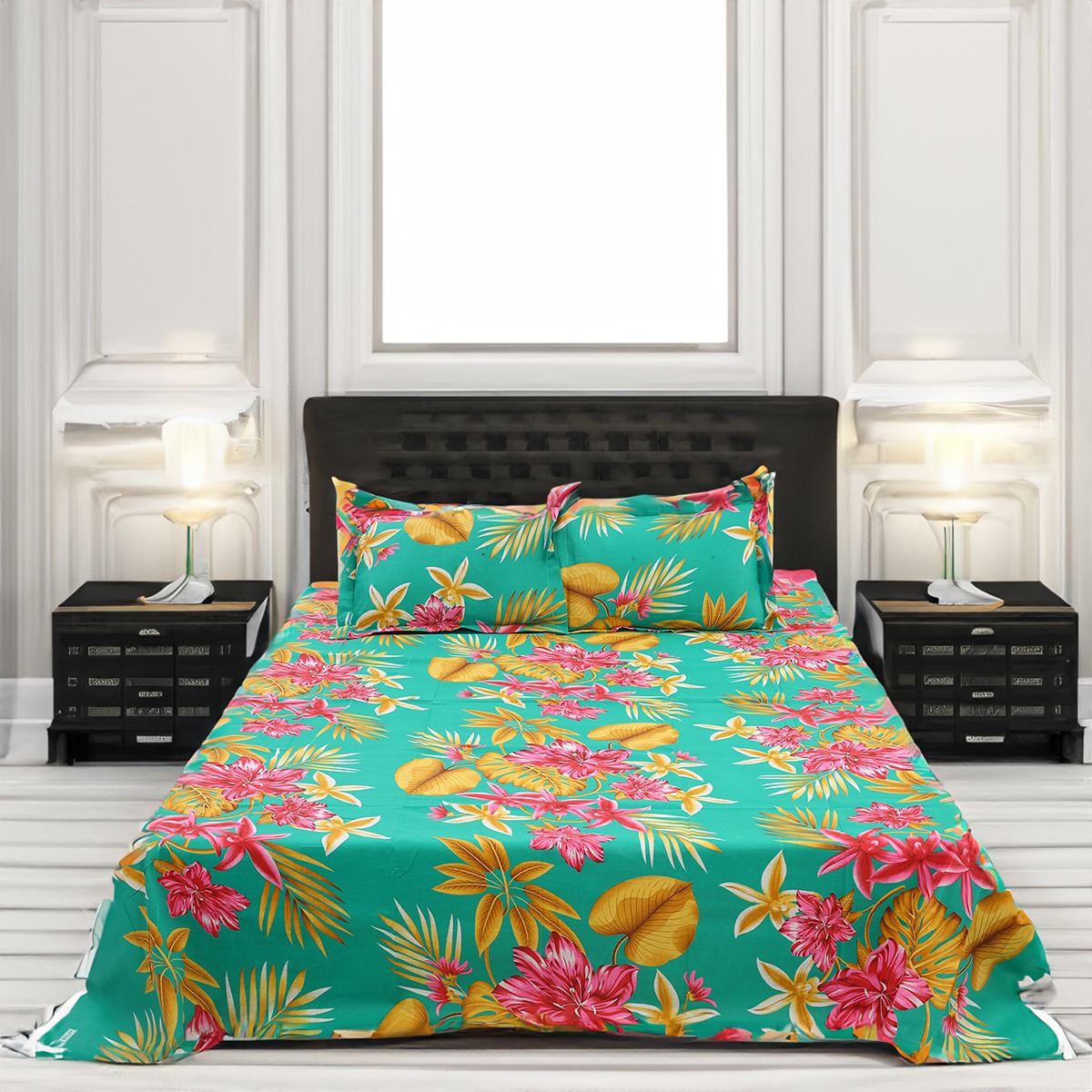 Buy Double Bed Sheet with Two Pillow Covers at best price in Bangladesh