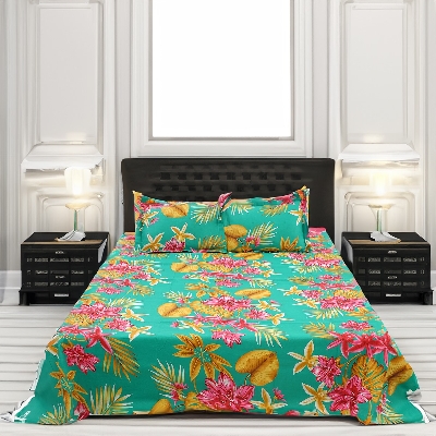 Buy Double Bed Sheet with Two Pillow Covers at best price in Bangladesh