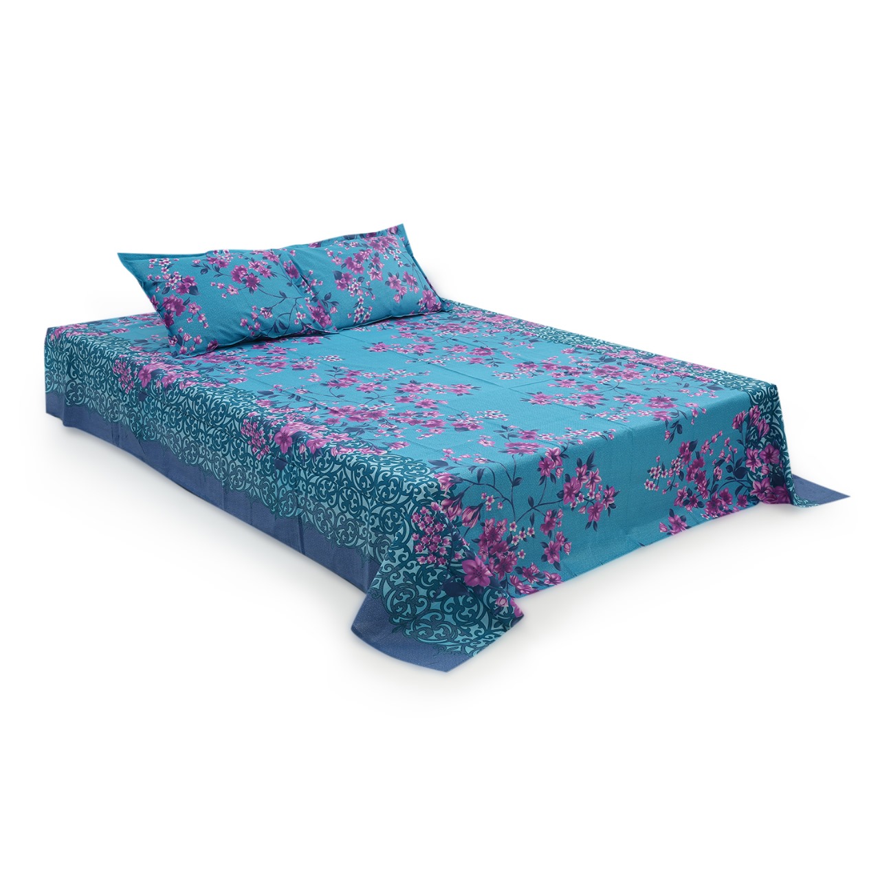 Buy Double Bed Sheet with Two Pillow Covers at best price in Bangladesh