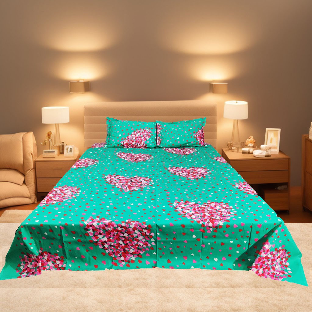 Buy Double Bed Sheet with Two Pillow Covers at best price in Bangladesh