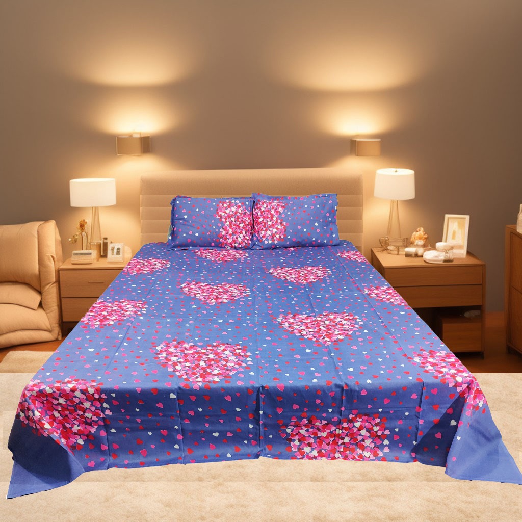 Buy Double Bed Sheet with Two Pillow Covers at best price in Bangladesh