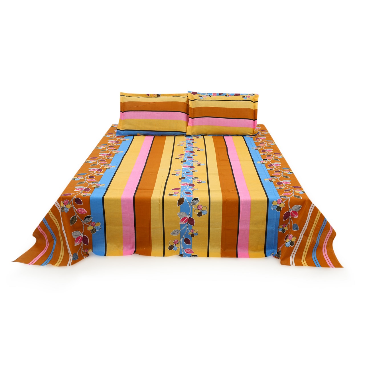 Buy Double Bed Sheet with Two Pillow Covers at best price in Bangladesh