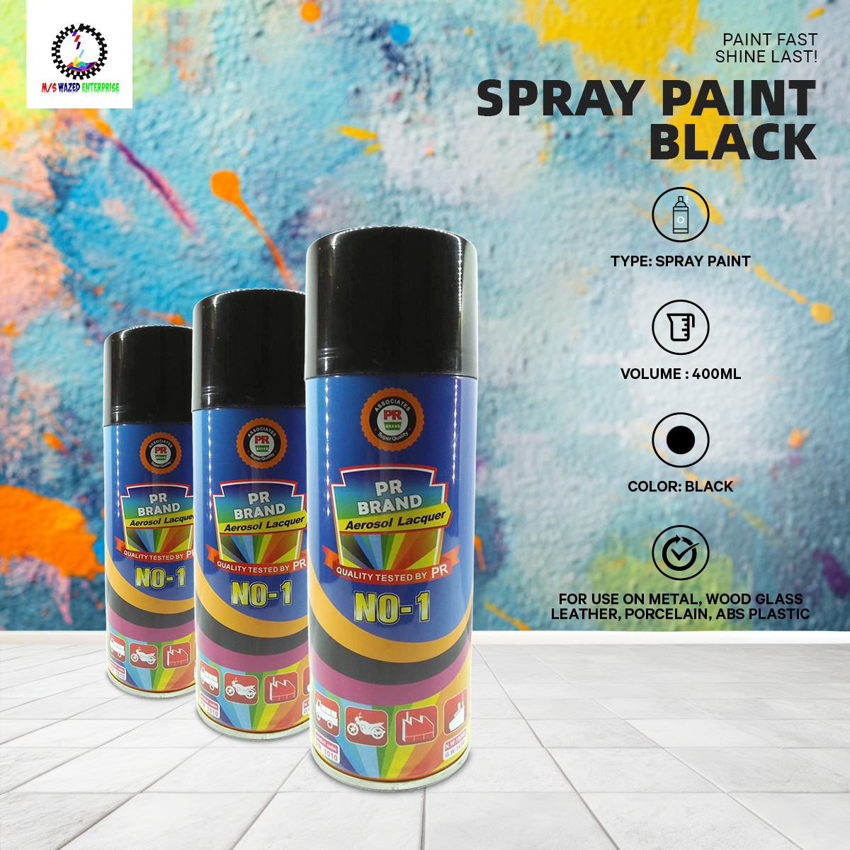 Picture of Spray Paint Black