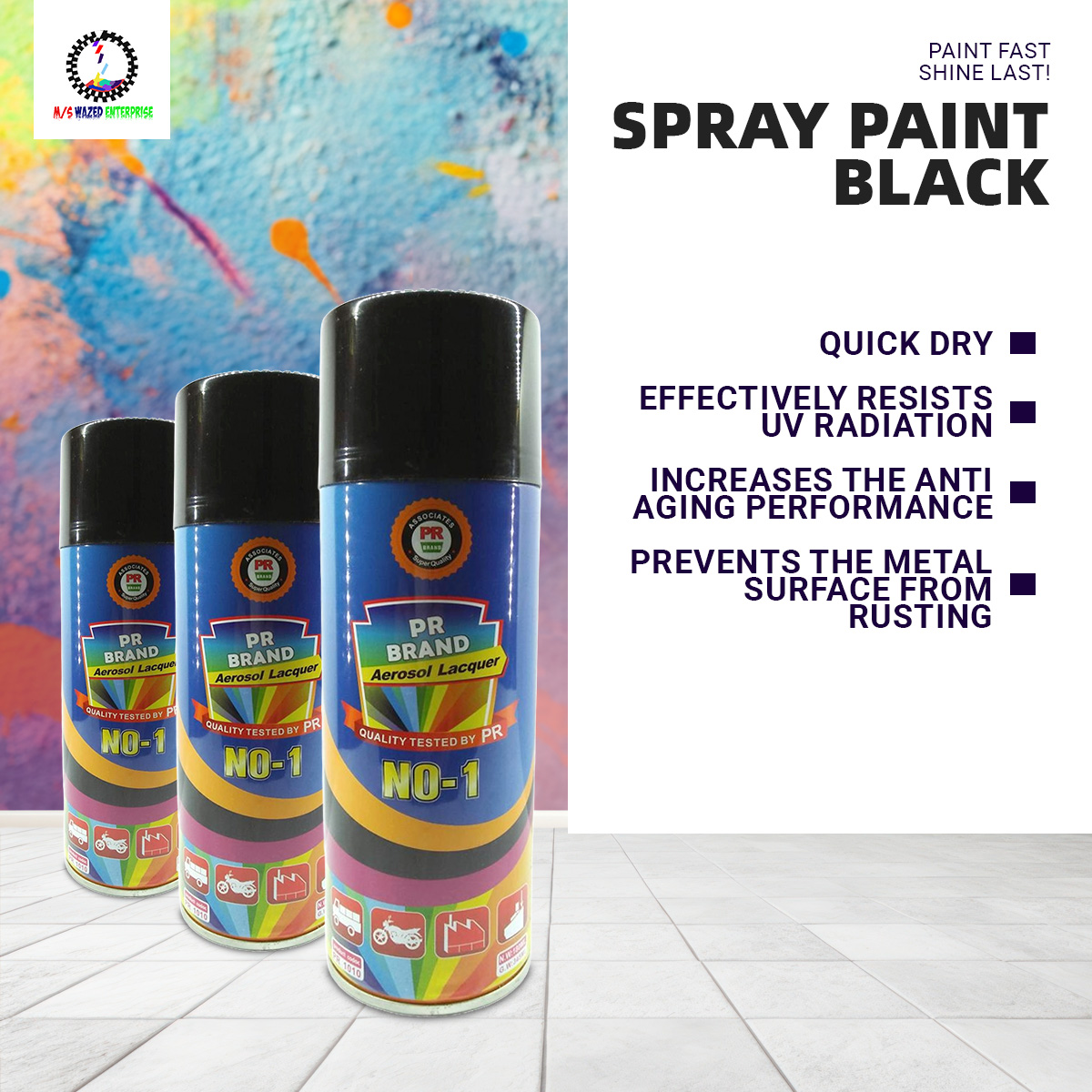 Picture of Spray Paint Black