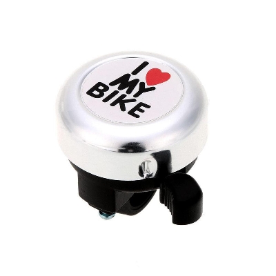 Picture of I Love My Bike Bell - Black and White