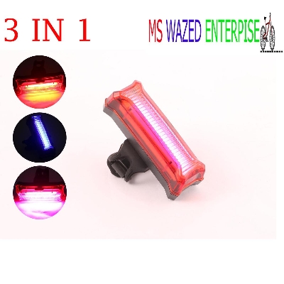 Picture of USB Rechargeable Night Safety LED Light for Bicycle – Red