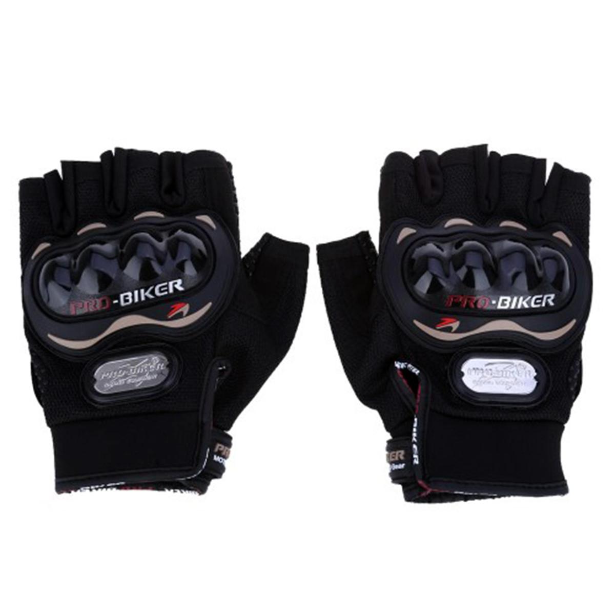 Picture of Pro Biker Gloves Half Finger-Black - Elevate Your Riding Experience With Pro Biker Gloves