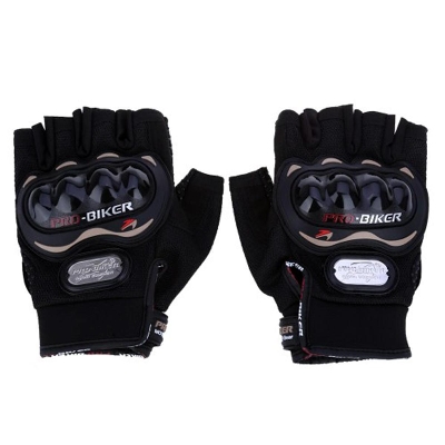 Picture of Pro Biker Gloves Half Finger-Black - Elevate Your Riding Experience With Pro Biker Gloves