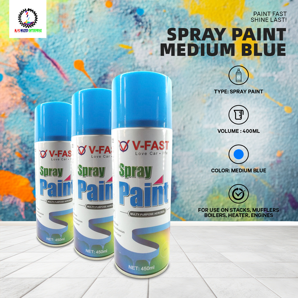 Picture of Spray Paint Medium Blue