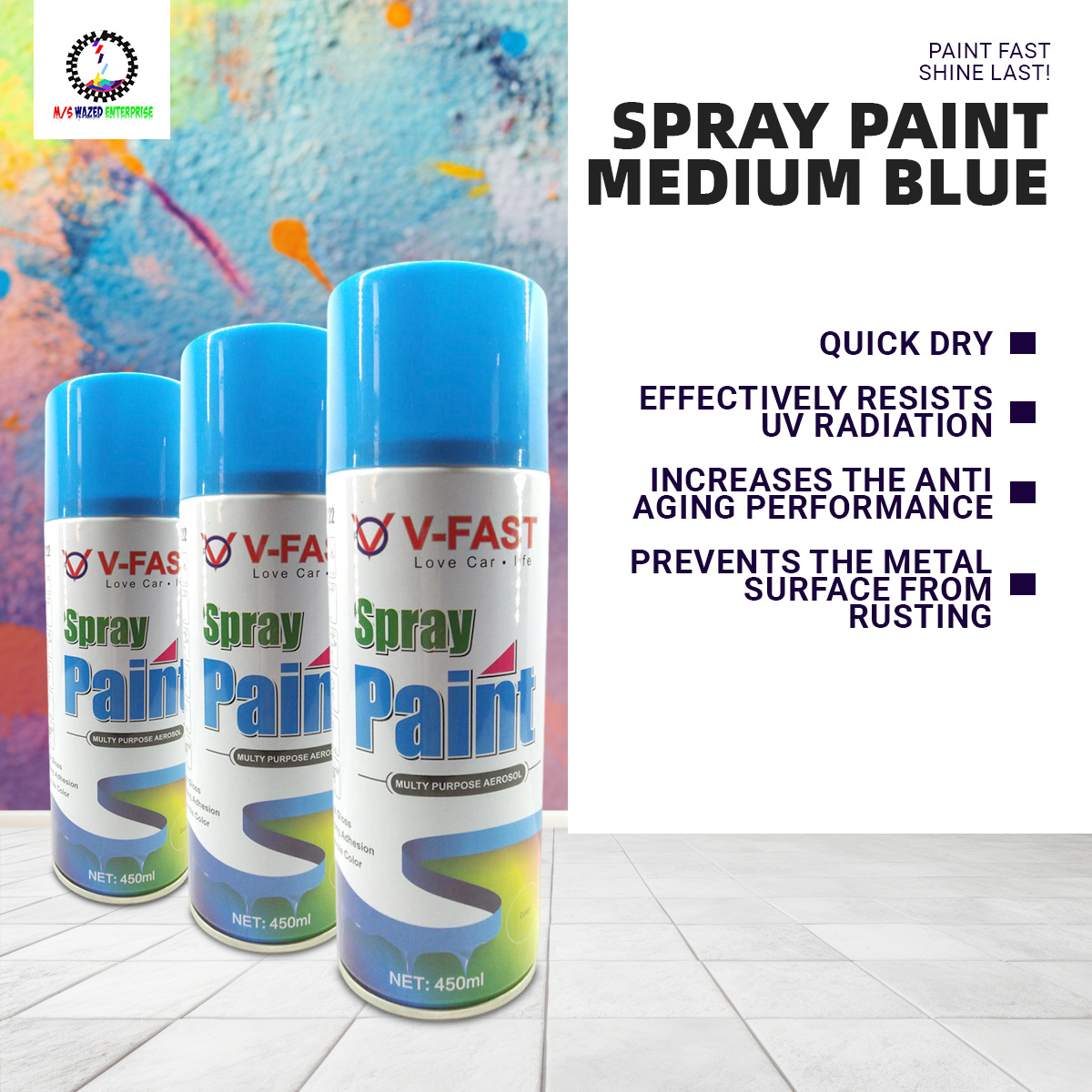 Picture of Spray Paint Medium Blue